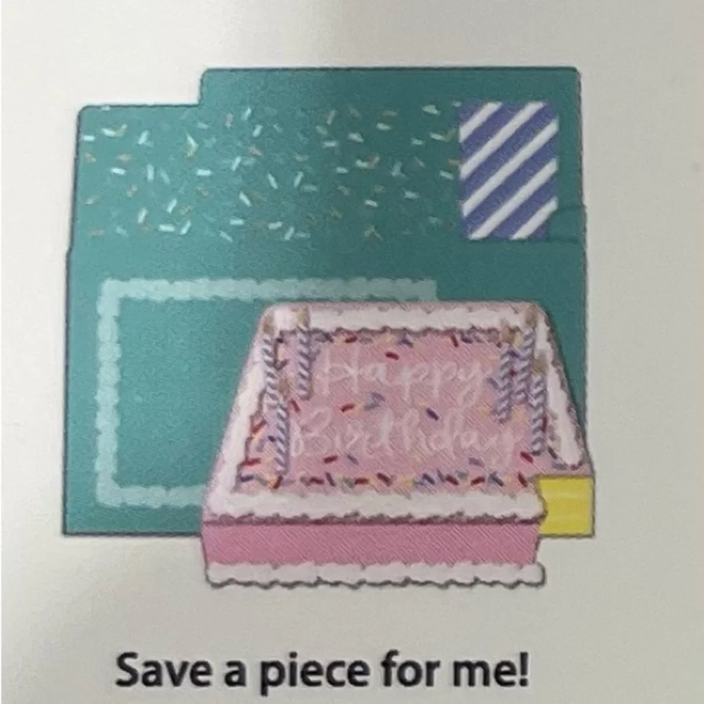 $10 or 2/$15. Birthday Card! Pink Birthday Cake Party Decoration